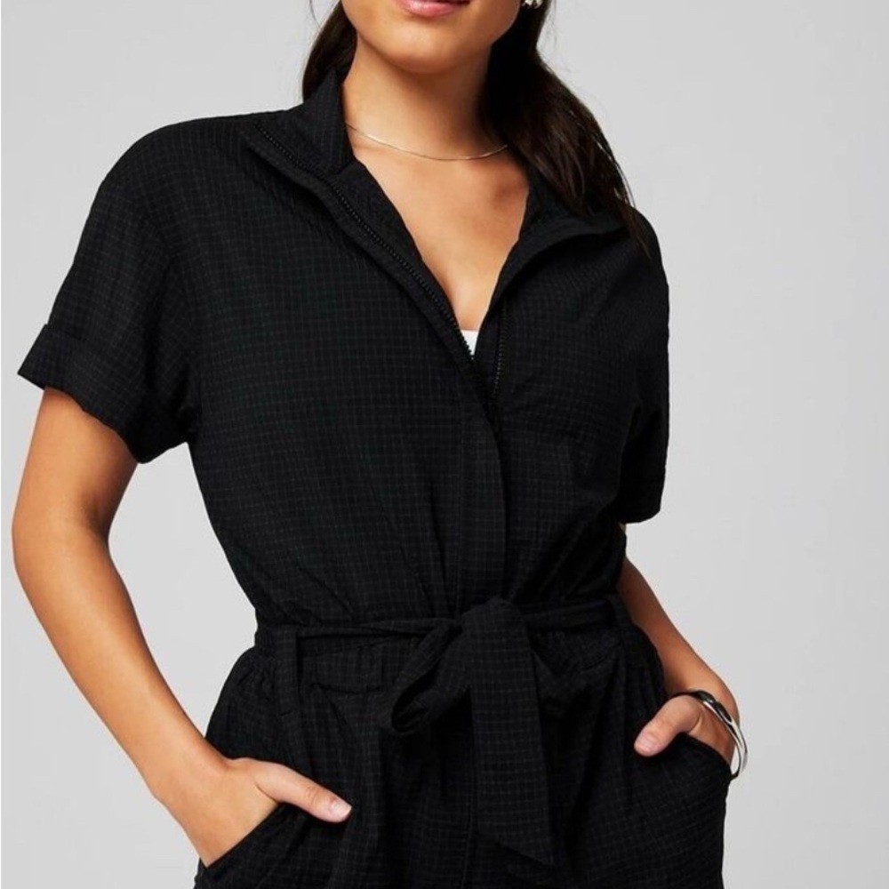 Black Short Sleeve Romper